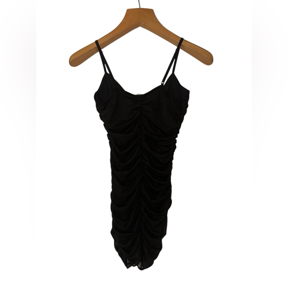 NWT Garage Mesh Ruched Bustier Dress - Picture 3 of 7